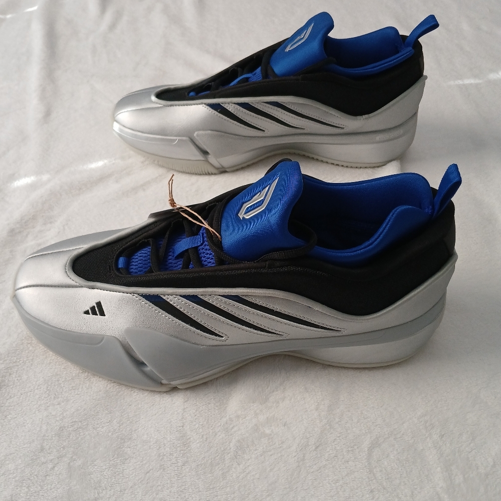 Adidas & Damian Lillard Dame 9 Basketball Shoes Men's Size 11.5 Silver And Blue